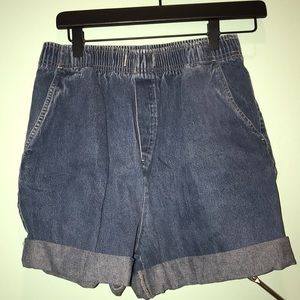 Urban Renewal Recycled Pull-On Cuffed Denim Short